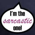 thumbnail image 3 of CafePress - I'm The Sarcastic One! Women's V Neck Dark T Shirt - Women's V-Neck Dark T-Shirt, 3 of 4