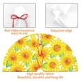 thumbnail image 3 of KLL 30" Christmas Tree Skirt Sunflowers2 Xmas Tree Skirts Mat for New Year Xmas Holiday Party Indoor Outdoor Home Decoration, 3 of 5