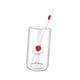 thumbnail image 2 of Vaso de cristal con forma de fresa, transparente, 400 ml, reutilizable Estilo B, 2 of 9