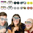 thumbnail image 2 of Big Dot of Happiness Through the Decades Glasses - Paper Card Stock 50s, 60s, 70s, 80s, and 90s Party Photo Booth Props Kit - 10 Count, 2 of 5