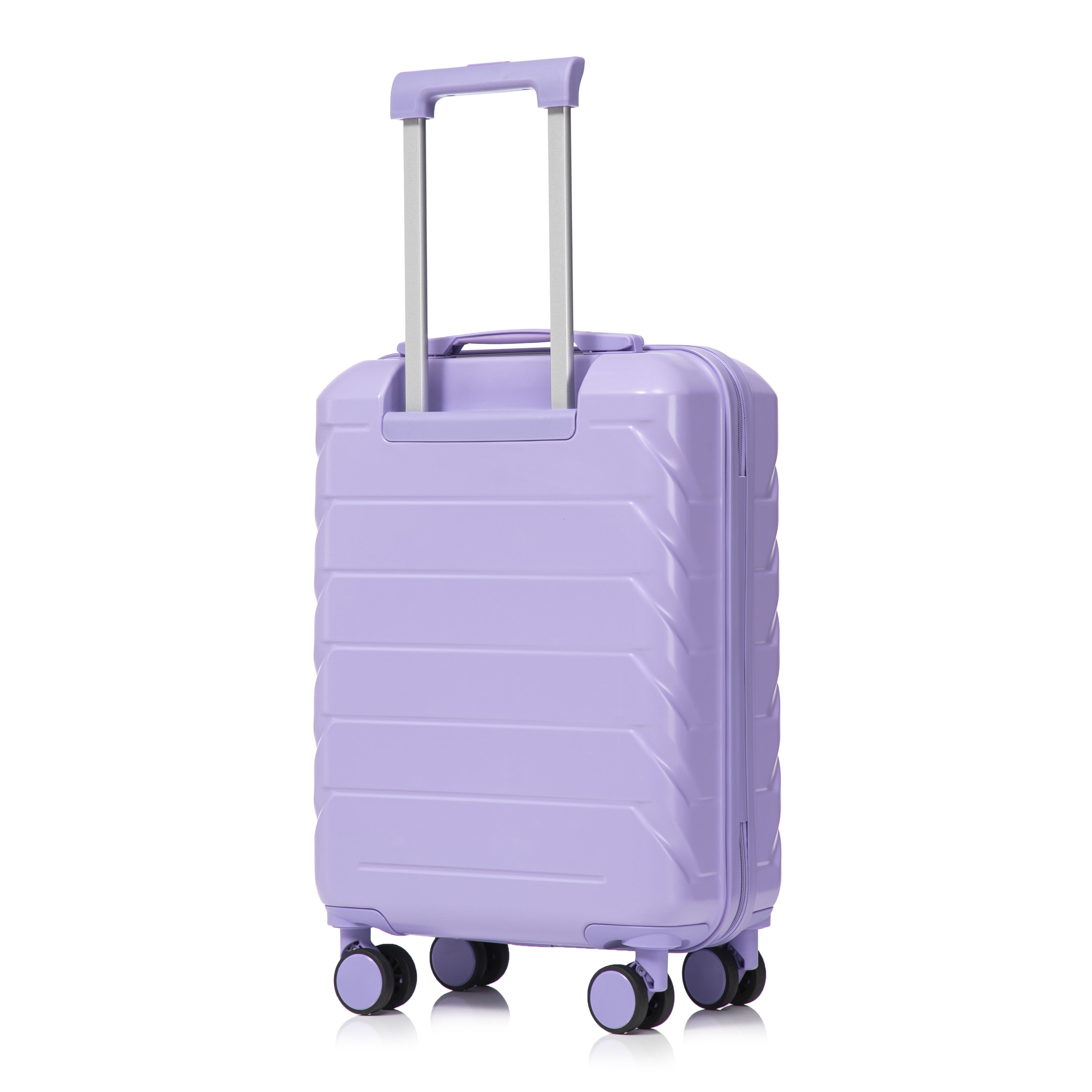 Leumius Hardside Carry on Luggage with Spinner Wheels, Hard Shell ABS Suitcase, 20-Inch Lightweight Expandable Rolling Luggage,Purple