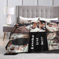thumbnail image 4 of Personalised Photo Blanket Customized Blanket Picture Blanket Personalised for Kids Adults Birthday Anniversary Wedding Valentines Christmas Personalized Gifts 10 Photos 4 Size, 4 of 6