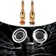 thumbnail image 2 of Conectores Cable de datos Conectores de Cable de altavoz de Audio Musical con enchufes de plátano chapados en oro de 2 uds Likrtyny Para estrenar, 2 of 8