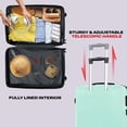 thumbnail image 2 of Ensemble de Bagages Rigides en ABS de 3 Pcs - Valises Extensibles 20”/24”/28” avec Roues Pivotantes, Coque Résistante aux Rayures et Serrure TSA Intégrée - Ensemble de Voyage Léger (Vert Menthe), 2 of 5