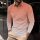 thumbnail image 1 of Blusa y camisa de manga larga con cuello vuelto para hombre, informal, con cuello vuelto, estampado, para fitness, deportiva, de manga larga, de poliéster, 1 of 5