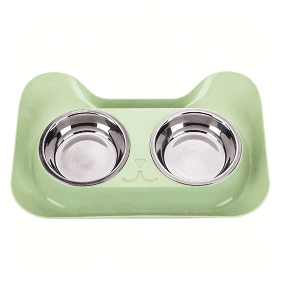 BPPEG Ant Proof Cat Food Bowl Tray with Water Moat, 304 Stainless Steel