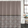 thumbnail image 2 of Boho Brown Flower Shower Curtain, Waterproof Shower Curtains for Bathroom, Abstract Bohemia Pesley Floral Washable Fabric Bathtub Curtain Set Bath Decor with 12 Hooks 72"x78", 2 of 8
