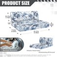 thumbnail image 7 of Uorisanigo RV Dinette Cushions Covers Blue Banana Leaf RV Sofa Cover Camper Seat Cushion Slipcovers 2 Piece Washable Rv Bench Seat Covers for Travel Trailer Couch, 7 of 7
