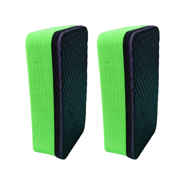 2 piezas de bloques de limpieza para automóviles, paño de arcilla para automóviles, almohadillas de lavado resistentes al desgaste y eficaces, toallas Verde
