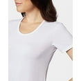 thumbnail image 3 of 32 DEGREES Women Cool Scoop Tee, White, Large, 3 of 4