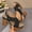 Black, variant on Women's Casual Spring and Summer Roman Sandals Fish Mouth Open Toe One-Line Buckle Thick Heel High Heel Sandals Red 6(37)