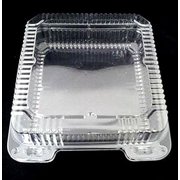 Durable Packaging 9 x 9 x 3 Clear Hinged Plastic Food Bakery Take-Out Container (pack of 25)
