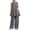 Gray02, variant on Costeam Womens Solid Two Piece Co Ord Set Flutter Short Sleeve Tunic Top Wide Leg Long Pants Dual Side Pockets Soft Knit Loose Fit Casual Loungewear Outfit