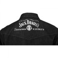 thumbnail image 3 of Yellowstone 864150-medium Jack Daniels Denim Western Snap Buttons Shirt, Black - Medium, 3 of 5