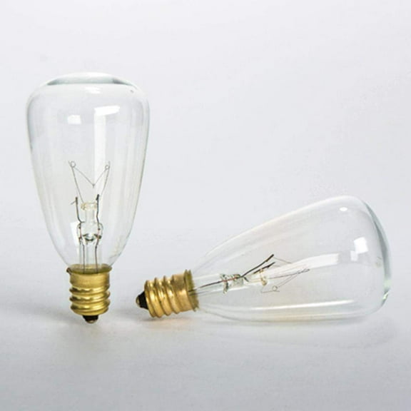 Gerson 93369 - 7 watt ST35 Candelabra Screw Base Clear (2 pack)