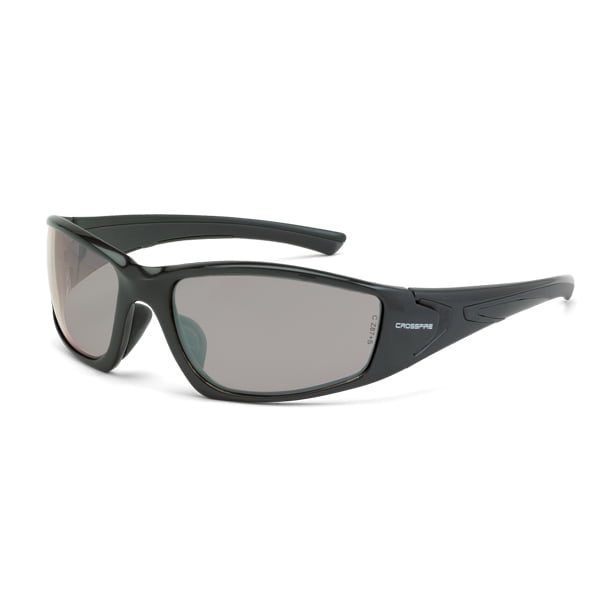 Crossfire RPG Eyewear Sunglasses Shiny Pearl Gray Frame Outdoor Lens Indoor 