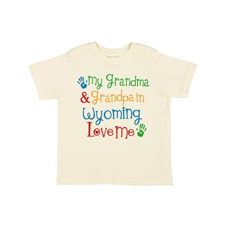 

Inktastic Wyoming Grandma Loves Me Gift Toddler Boy or Toddler Girl T-Shirt