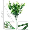 thumbnail image 2 of GRNSHTS 6 PCS Artificial Flowers Outdoor UV Resistant Plants Outside Hanging Planter Home Wedding Office Garden Decor (white), 2 of 7