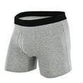 thumbnail image 2 of UoCefik Cotton Underwear for Men Comfort Fit Breathable Boxer Briefs Wicking Soft Seamless Boxers , Pack,Gray 4XL, 2 of 4