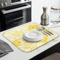 thumbnail image 3 of Microfibre Drying Mat for Kitchen Cute Yellow Sunflower Dish Drying Drainer Mat Absorbent Drying Mat Washing Up for Glass, Plate & Cup 16inch X 18inch, 3 of 7