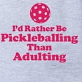 thumbnail image 2 of CafePress - I'd Rather Be Pickleballing - Cute Infant Baby Football Bodysuit, 2 of 3