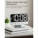 thumbnail image 2 of Reloj despertador digital Odokee Large Bold Number 5 plateado, 2 of 7