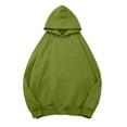 thumbnail image 5 of Oversized Hoodies for Women Fall Fashion 2025 Long Sleeve Sweatshirts with Pocket Basic Solid Loose Fit Hooded Tops Z002-GN3 L, 5 of 5