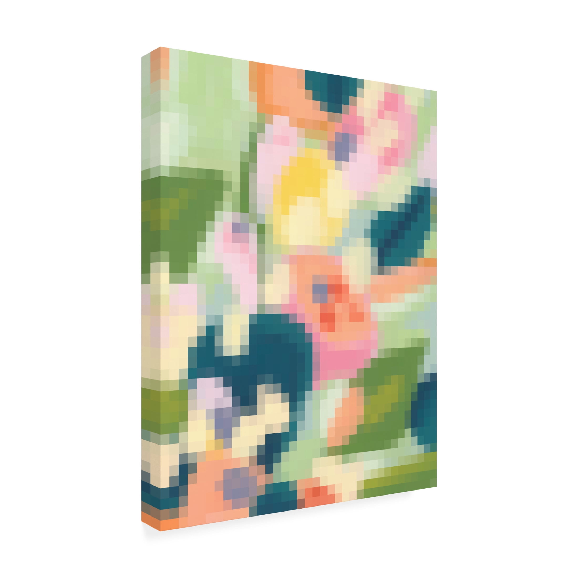 Trademark Fine Art June Erica Vess 8-Bit Garden I Canvas Wall Art