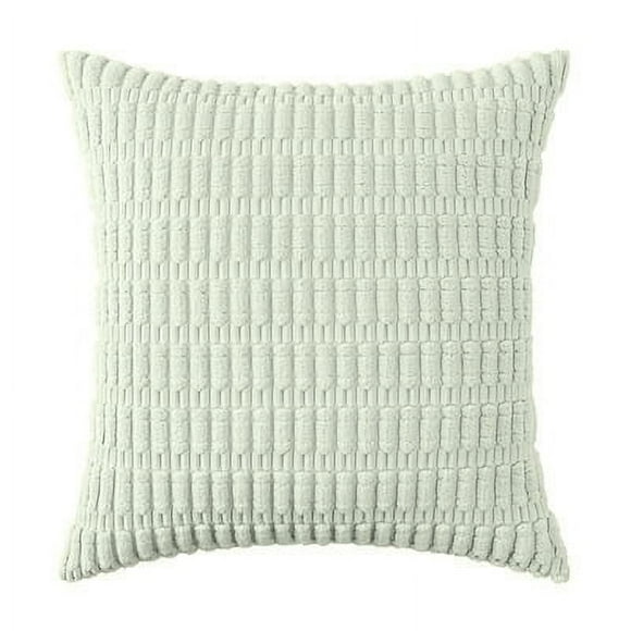 Nvzi 2 fundas de almohada de color sólido con diseño de grano de trigo simple, una funda de almohada simple en un color sólido de 15,75 x 15,75 pulgadas (verde claro)