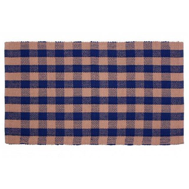 Tapis de Sol de 30 x 50 Po&44; Beige & Chèque Marine