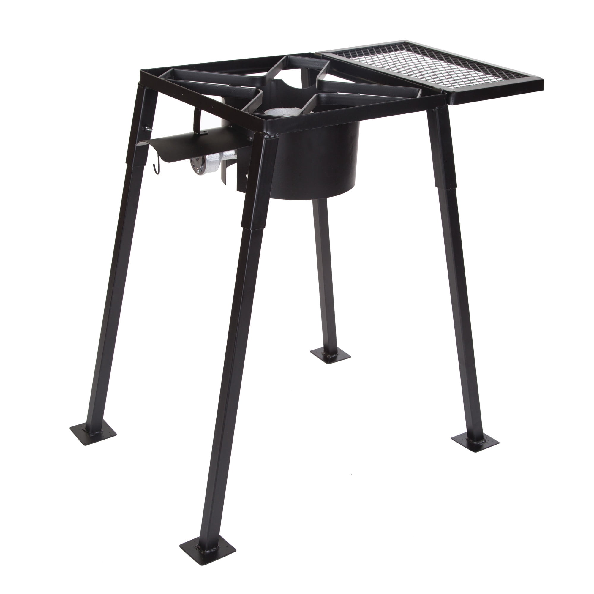 Stansport Single Burner Outdoor Propane Stove with Mesh Shelf