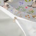 thumbnail image 4 of jejeloiu Gray Watercolor Cat Duvet Cover Set For Kids,Cute Floral Kitten Bedding Full For Girl,Reversible,3-Piece(No Comforter), 4 of 6
