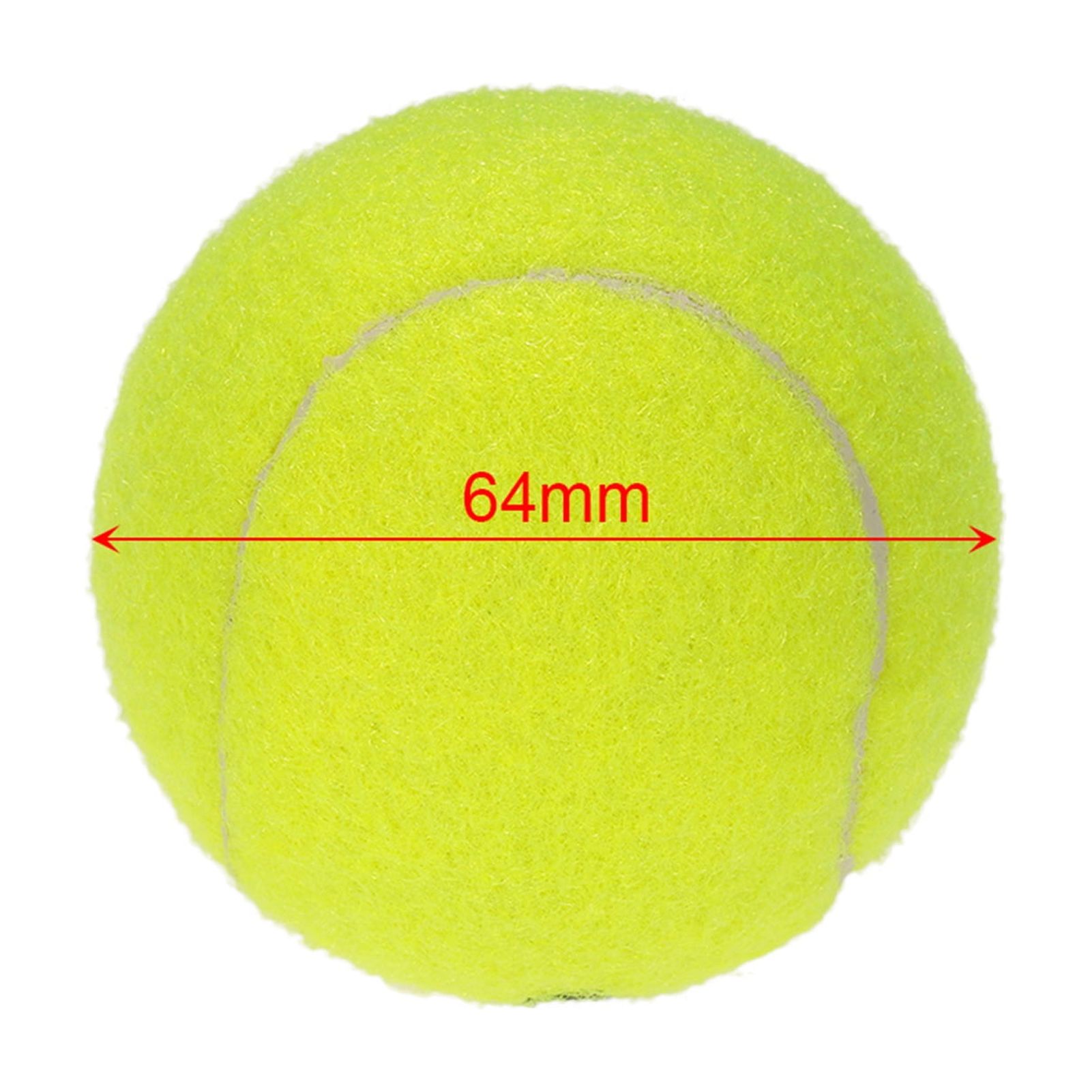 BIMZUC 10 Pack Yellow Tennis Balls for Practice, High Resilience Rubber Training Balls for Beginners, Pet Friendly (2.6 inches / 6.5 cm)