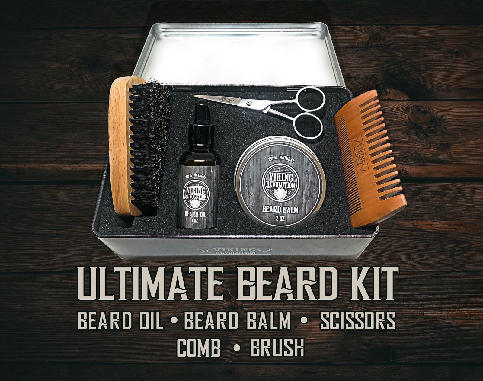 Viking Revolution Beard Care Kit for Men photo 3
