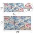 thumbnail image 3 of Leather Keyboard and Mouse Desk Mat Office Desk Accessories Protective Office Desk Decor Desk Pad Mat for Gaming, Work from Home, Office Pastel Geometric Pattern 23.6" x 47.2", 3 of 9