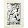 thumbnail image 3 of Anny Leusink 19x24 Black Modern Framed Museum Art Print Titled - Cows Between the Laundry in a Meadow (1925), 3 of 5