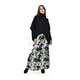 thumbnail image 1 of Falda satinada estampado vaca Roman Fashion /Juvenil, 7064 (Negro) negro G, 1 of 5
