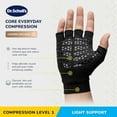 thumbnail image 2 of Dr. Scholl's Compression Hand Gloves for Pain Relief & Support with Copper-Infused Fabric (L/XL), Black, 2 of 7