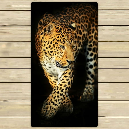 - PHFZK Wildlife Towel, Nature Series of Animal Leopard Hand Towel Bath Bathroom Shower Towels Beach Towel 30x56 inches
