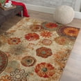 thumbnail image 2 of Mohawk Home Caravan Medallion Printed Indoor Nylon Area Rug, Multi, 3' 9" x 5', 2 of 7