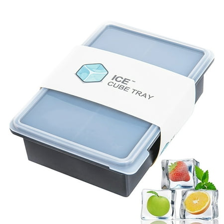 

Lightning Deals of Today 2022 Botrong Silicone Ice Tray Bar Pudding Jelly Chocolate Making Mold 6 Ice Cubes With Lid Clearance Under 5