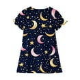 thumbnail image 5 of RXIRUCGD 2025 Vêtements d'Été pour Enfants 3-12 Ans Mode Imprimée Pyjama Rêveur Mi-Mollet Chemise de Nuit, 5 of 5