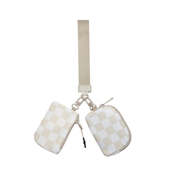 Doyogi Leopard Coin Purse Nylon Change Holder For Women Small Pouch Change Wallet Pouch Card Holder Coin Pocket