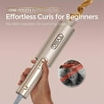 thumbnail image 2 of CurlPro Plus Automatic Rotating Curling Iron - Upgraded Long Barrel Curling Wand for Long Hair, Ceramic Hair Curler for Women, Anti-Scald, Tangle-Free, 600M Ionic, Dual Voltage, Gold, 1 Inch, 2 of 4