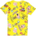 thumbnail image 2 of SpongeBob SquarePants Boys Short Sleeve T-Shirt - Spongebob, Patrick, Squidward, Mr Krabs - Nickelodeon - Boys Sizes 4-20 14-16, Yellow, 2 of 2