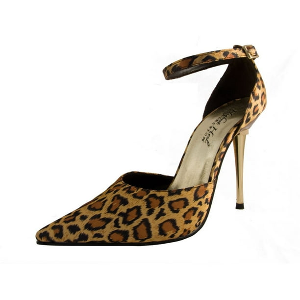 leopard square heels