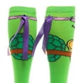 thumbnail image 4 of Teenage Mutant Ninja Turtles Donatello Knee High Socks with Mask Sock size: 9-11, 4 of 4