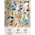 thumbnail image 6 of Sheer Curtains 72 Inches Long, Colorful Eucalyptus Leaves Semi Sheer Curtains Light Filtering Window Treatment, Watercolor Botanical Modern Art Privacy Voile Drapes for Living Room 52x72 Inch, 6 of 7