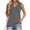 Gray, variant on Women's V Neck Sleeveless Shirts Casual Solid Tank Tops Basic Dressly Tunic Tees Going Out Work Summer Camisole Loose Top