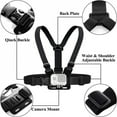 thumbnail image 3 of Chest Strap Mount Belt for Gopro Hero 12 11 10 9 8 7 6 Insta360 R X2 DJI OSMO Action Camera Harness for Go Pro Accessories, 3 of 7